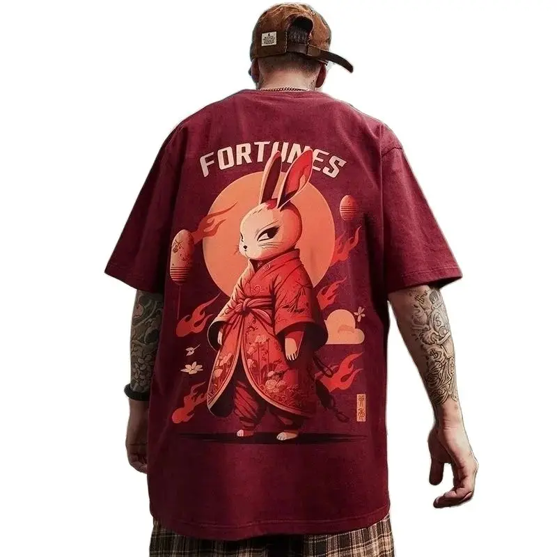 summer men hip hop tshirt short sleeve cartoon rabbit plus size 8XL letter high street tees tops loose Chinese style t-shirt
summer men hip hop tshirt short sleeve cartoon rabbit plus size 8XL letter high street tees tops loose Chinese style t-shirt