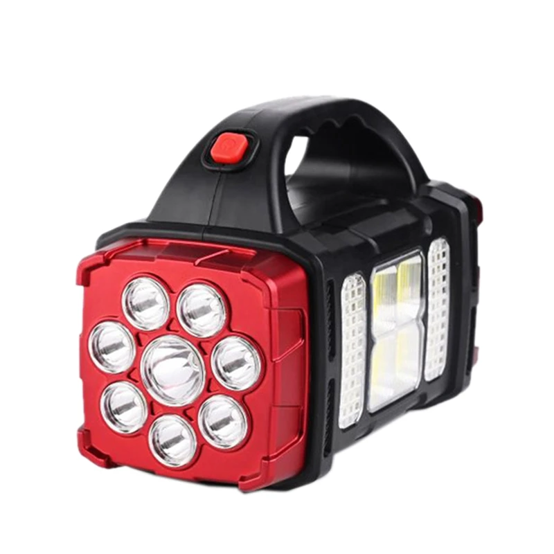 USB Rechargeable Flashlight Solar LED Light With COB Work Light 4 Gear Charge Mobile Phone Camping Lamp ,1678 Rose Red
USB Rechargeable Flashlight Solar LED Light With COB Work Light 4 Gear Charge Mobile Phone Camping Lamp ,1678 Rose Red