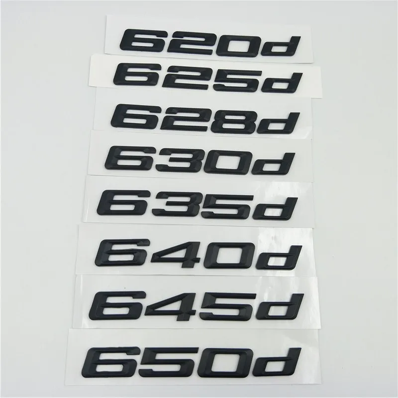 

For BMW 6 series E63 E64 F06 F12 F13 Black 620d 625d 628d 630d 635d 640d 645d 650d Rear Trunk Emblem Logo Nameplate Sticker