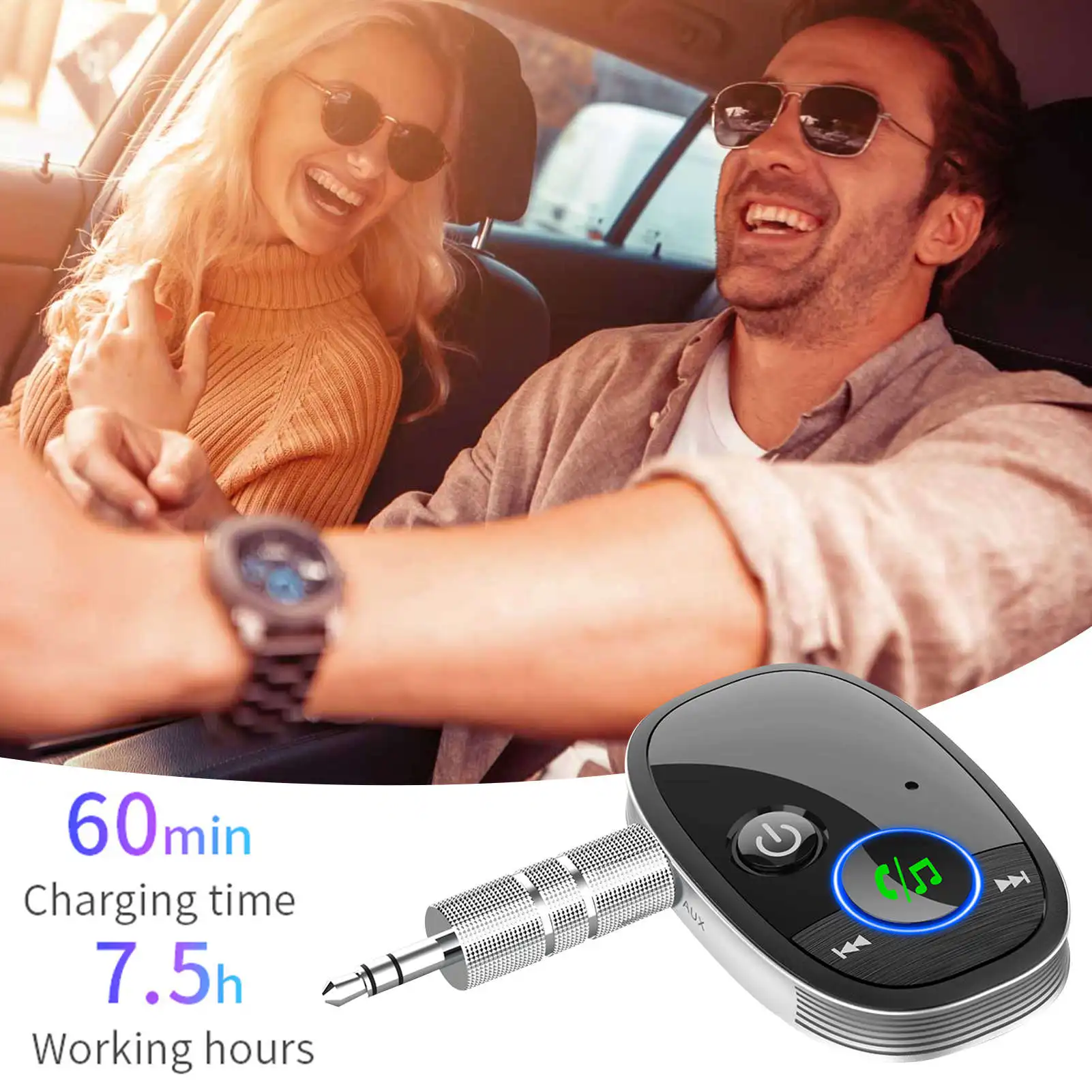 Car blue tooth adapter BR06 Car Hands-free Blue tooth 5.0 FM Transmitter Car Kit MP3 Player Wireless Handsfree Audio Receiver
Car blue tooth adapter BR06 Car Hands-free Blue tooth 5.0 FM Transmitter Car Kit MP3 Player Wireless Handsfree Audio Receiver