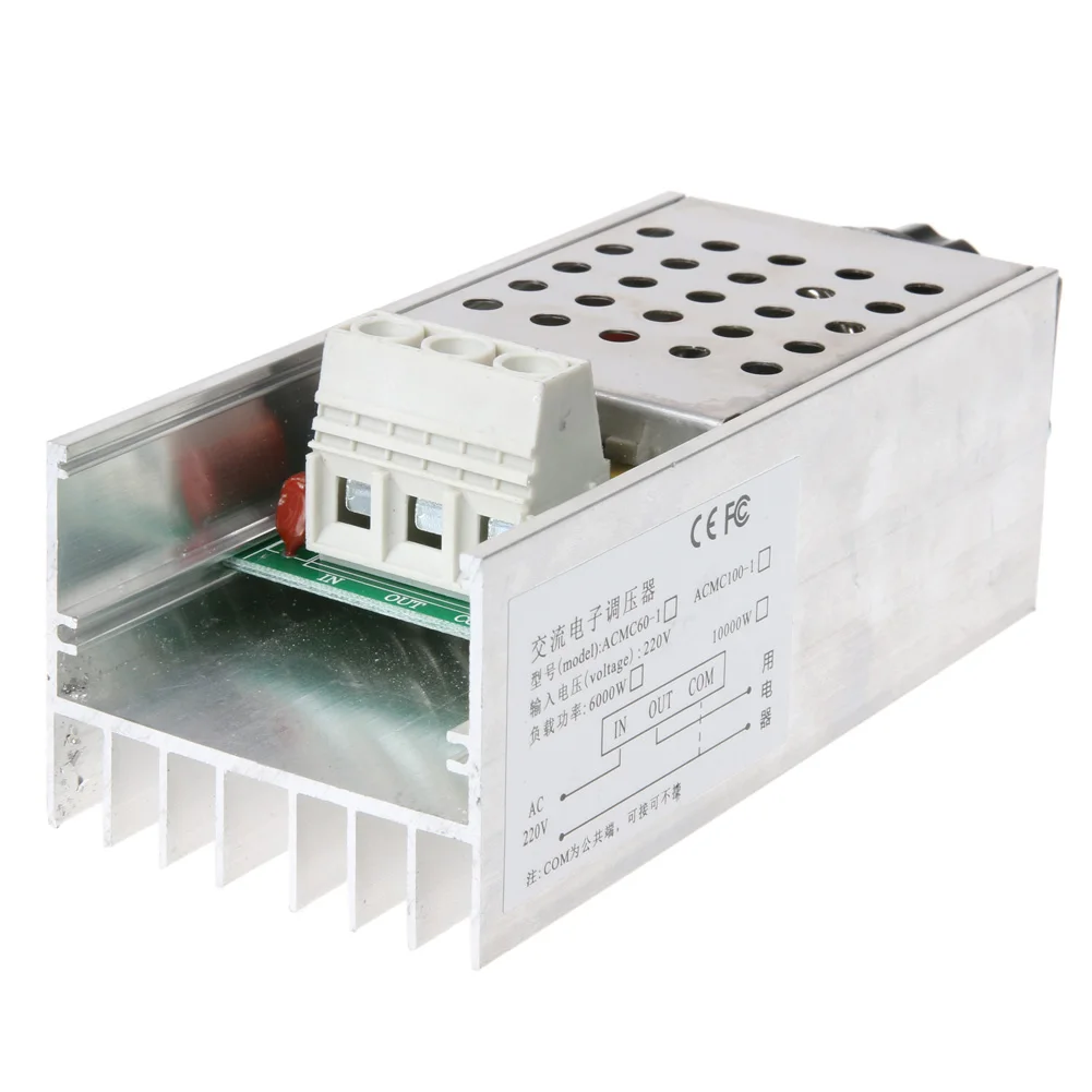 AC 220V 10000W High Power SCR BTA10 Electronic Voltage Regulator Speed Controller Digital Display For Dimming Speed Thermostat
AC 220V 10000W High Power SCR BTA10 Electronic Voltage Regulator Speed Controller Digital Display For Dimming Speed Thermostat