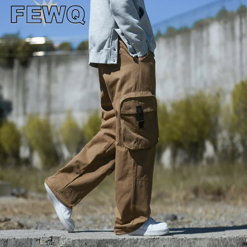 FEWQ Cargo Pants Male Patch Pocket Overalls American Stylish Men's Straight Trousers Safri Style 2023 Spring Fashion New 24B1951
FEWQ Cargo Pants Male Patch Pocket Overalls American Stylish Men's Straight Trousers Safri Style 2023 Spring Fashion New 24B1951