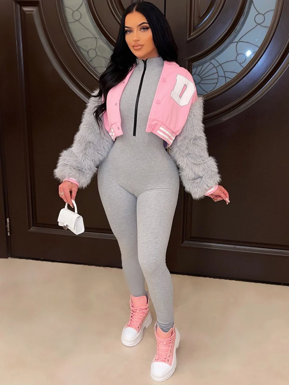 Short Baseball Jacket Women's Autumn Winter 2022 Letter Print Clothes Hairy Sleeve Varsity Outfits for Women Sporty Streetwear
Short Baseball Jacket Women's Autumn Winter 2022 Letter Print Clothes Hairy Sleeve Varsity Outfits for Women Sporty Streetwear