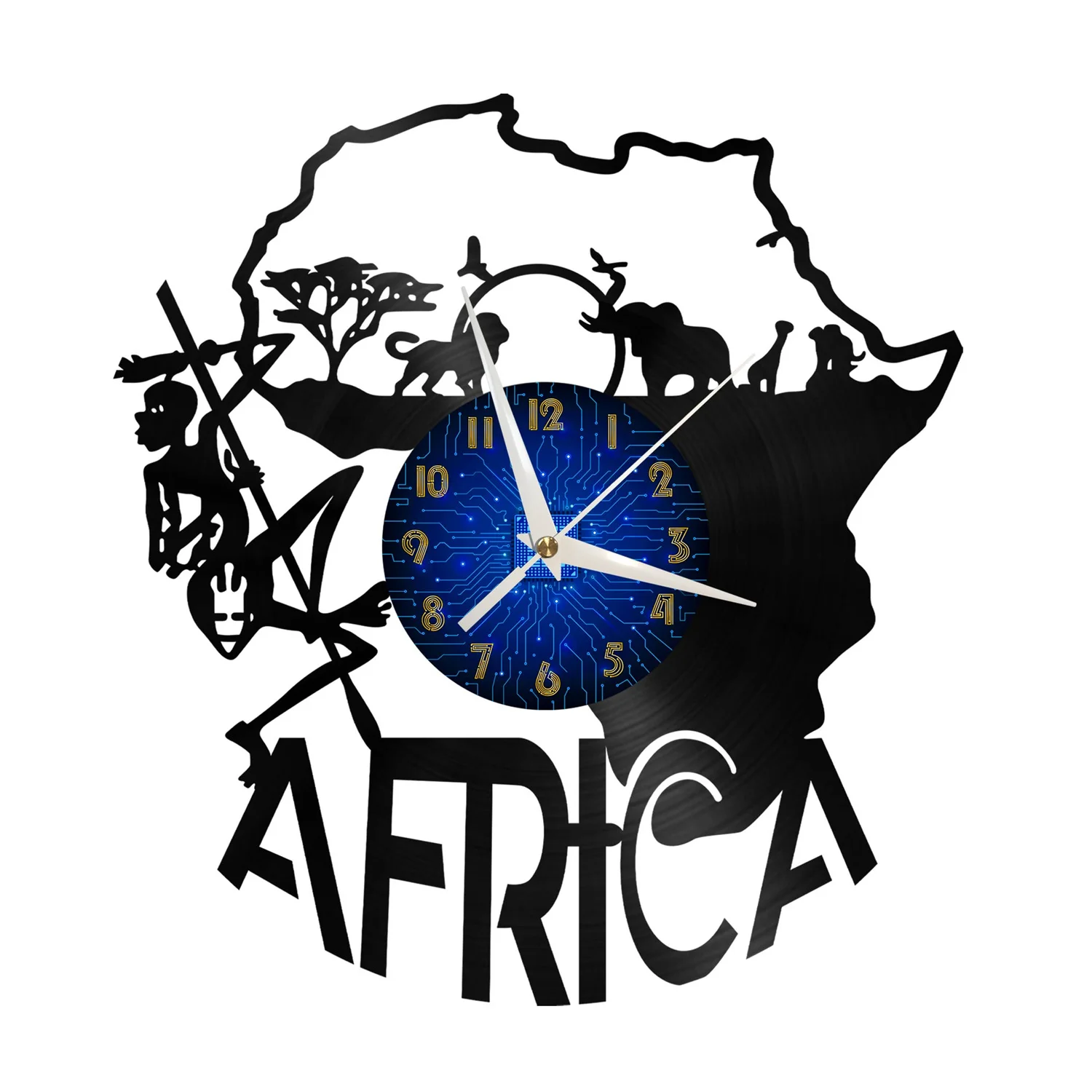 African Tribe Modern Design Home Decor Creativity 12 Inch Silence Vinyl Record Wall Clock Wall Decoration LED Clocks Wall Art
African Tribe Modern Design Home Decor Creativity 12 Inch Silence Vinyl Record Wall Clock Wall Decoration LED Clocks Wall Art