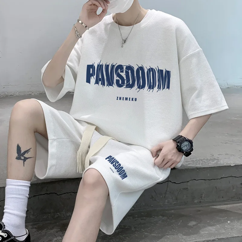 Summer Tracksuit Men's Two Piece Set Casual T-Shirt Shorts Set Men Sports Suit Fashion Short Sleeve Tracksuit Men Suits 3XL
Summer Tracksuit Men's Two Piece Set Casual T-Shirt Shorts Set Men Sports Suit Fashion Short Sleeve Tracksuit Men Suits 3XL