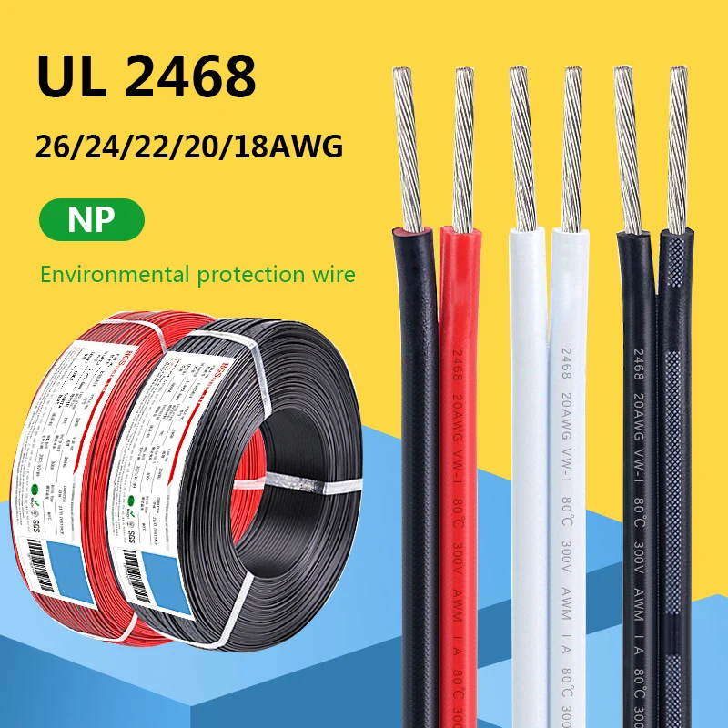 5M/1M UL2468 2 Pin Electronic Wire PVC Tinned Copper Electronic Red and Black Parallel LED Light Bar Cable 16/18/20/22/24/26AWG
5M/1M UL2468 2 Pin Electronic Wire PVC Tinned Copper Electronic Red and Black Parallel LED Light Bar Cable 16/18/20/22/24/26AWG