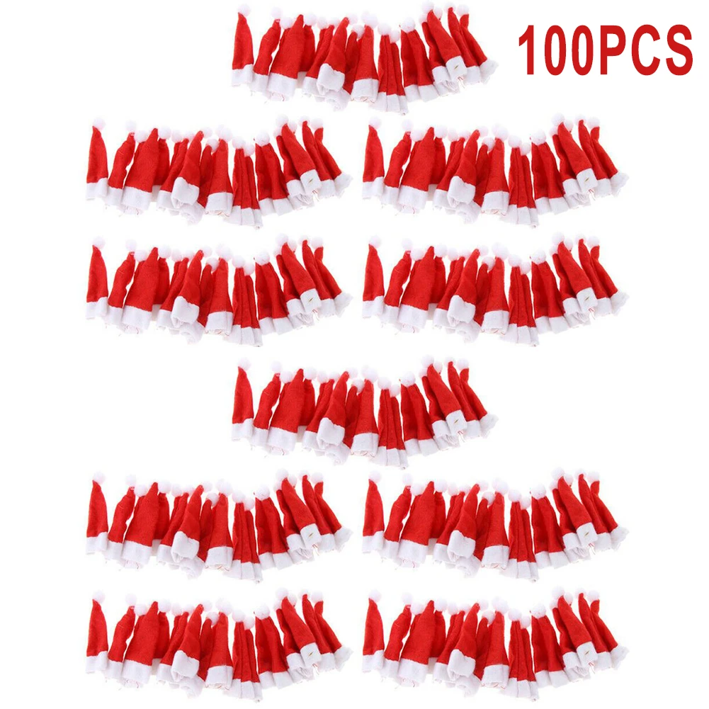 50/100pcs Mini Christmas Hats Candy Topping Hat With Lollipop Dolls Ornament Santa Claus Hats Christmas Decorations Home Decor
50/100pcs Mini Christmas Hats Candy Topping Hat With Lollipop Dolls Ornament Santa Claus Hats Christmas Decorations Home Decor