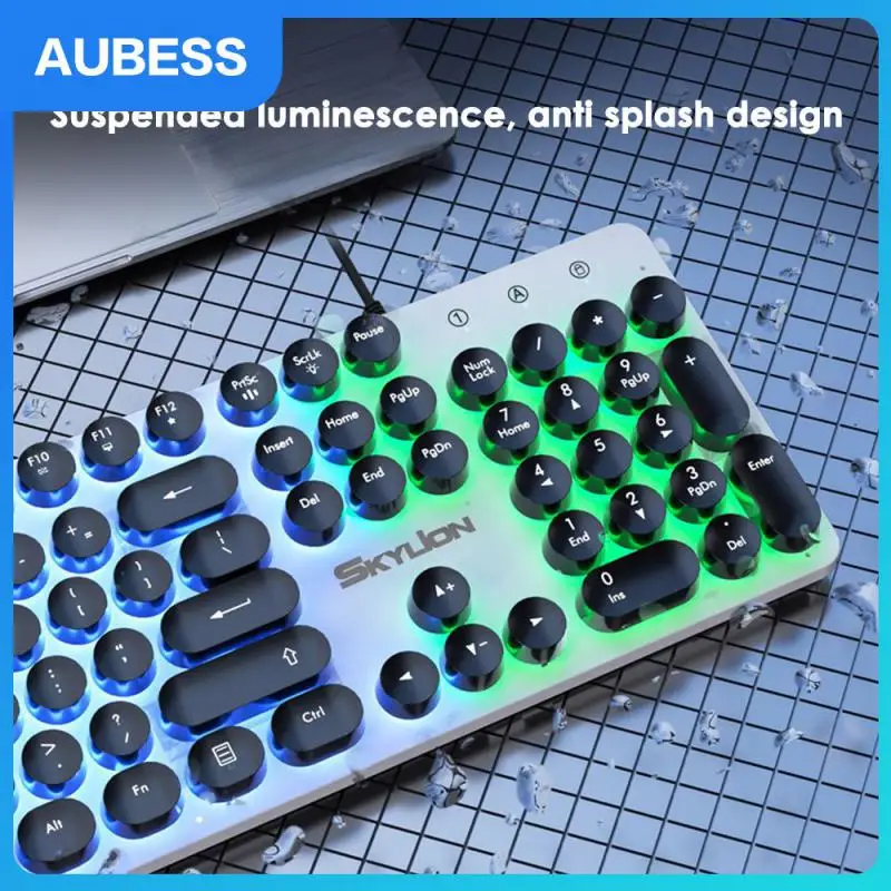 Line Length 1.4 Meters Wired Illuminated Punk Keyboard Dual Bracket Adjustable Electronic Sports Mechanical Lighting Keyboard
Line Length 1.4 Meters Wired Illuminated Punk Keyboard Dual Bracket Adjustable Electronic Sports Mechanical Lighting Keyboard