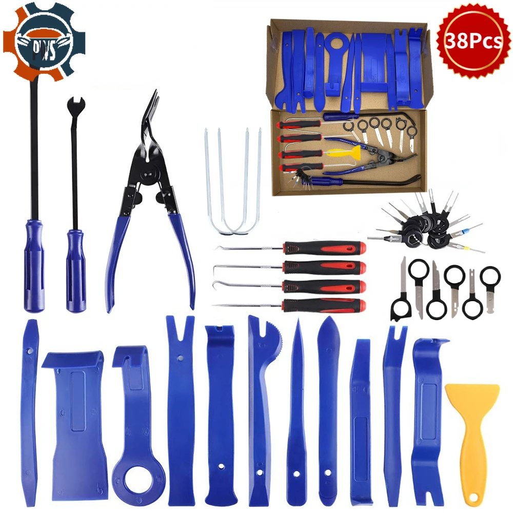 

38Pcs Car Sound Removal Tool Kit, Auto Finish Removal Tool, Car Door Panel, Automotive Lever Tool Kits, Auto Repair Kit