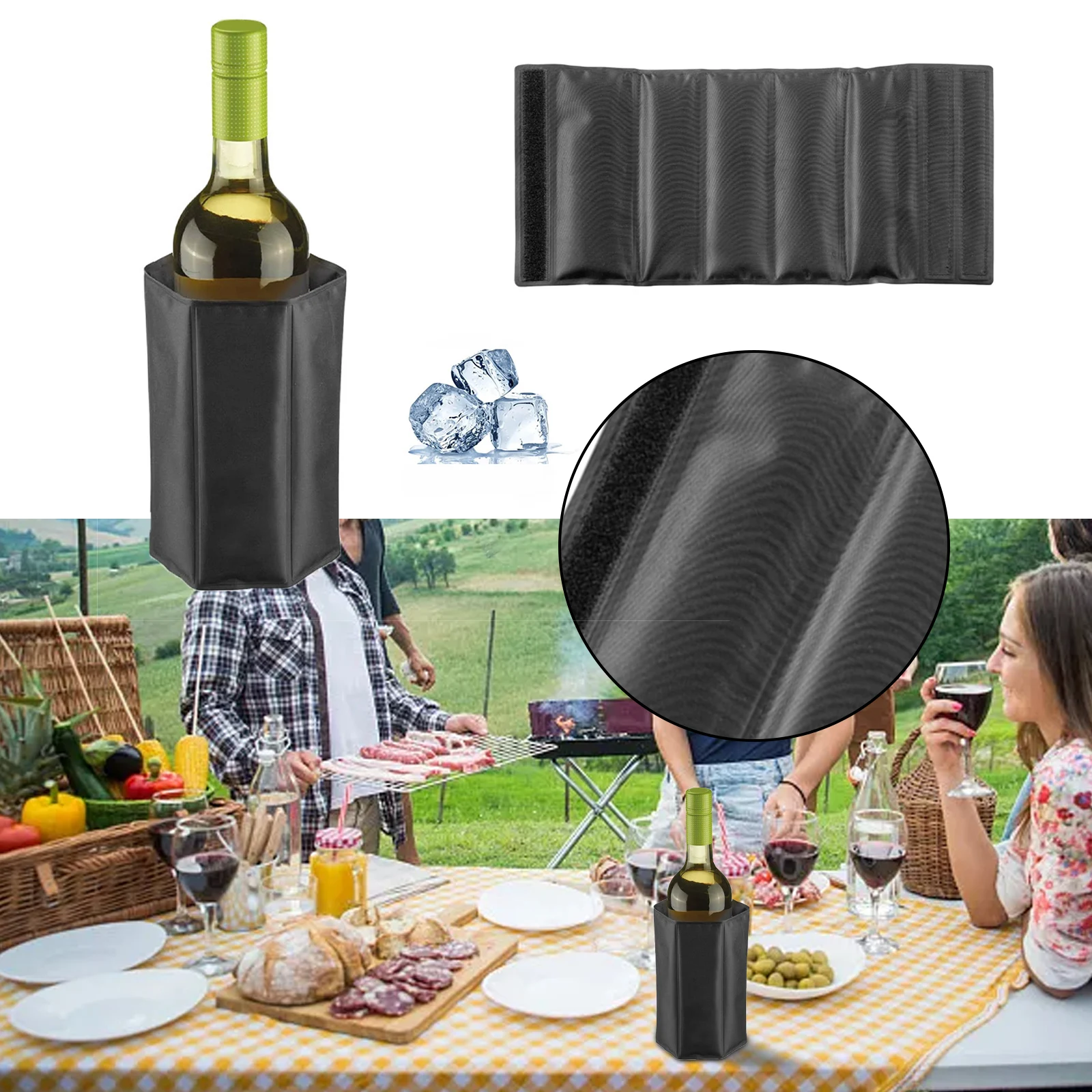 1PC Wine Bottle Freezer Bag Beer Chiller Cooler Bag Ice Cooling Gel Holder Carrier Portable Liquor Ice-Cold Tools &Chillers PVC
1PC Wine Bottle Freezer Bag Beer Chiller Cooler Bag Ice Cooling Gel Holder Carrier Portable Liquor Ice-Cold Tools &Chillers PVC