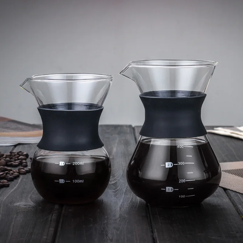 Pour Over Coffee Maker 200 ML 400 ML Reusable Stainless Steel Permanent Filter Manual Coffee Dripper Borosilicate Glass Brewer
Pour Over Coffee Maker 200 ML 400 ML Reusable Stainless Steel Permanent Filter Manual Coffee Dripper Borosilicate Glass Brewer