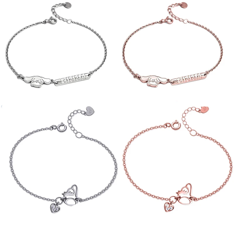 Kawaii Sanrio Onpompurin Cinnamorol Sterling Silver Bracelet Girls Jewelry Wear Matching Best Friends Birthday Holiday Gift
Kawaii Sanrio Onpompurin Cinnamorol Sterling Silver Bracelet Girls Jewelry Wear Matching Best Friends Birthday Holiday Gift