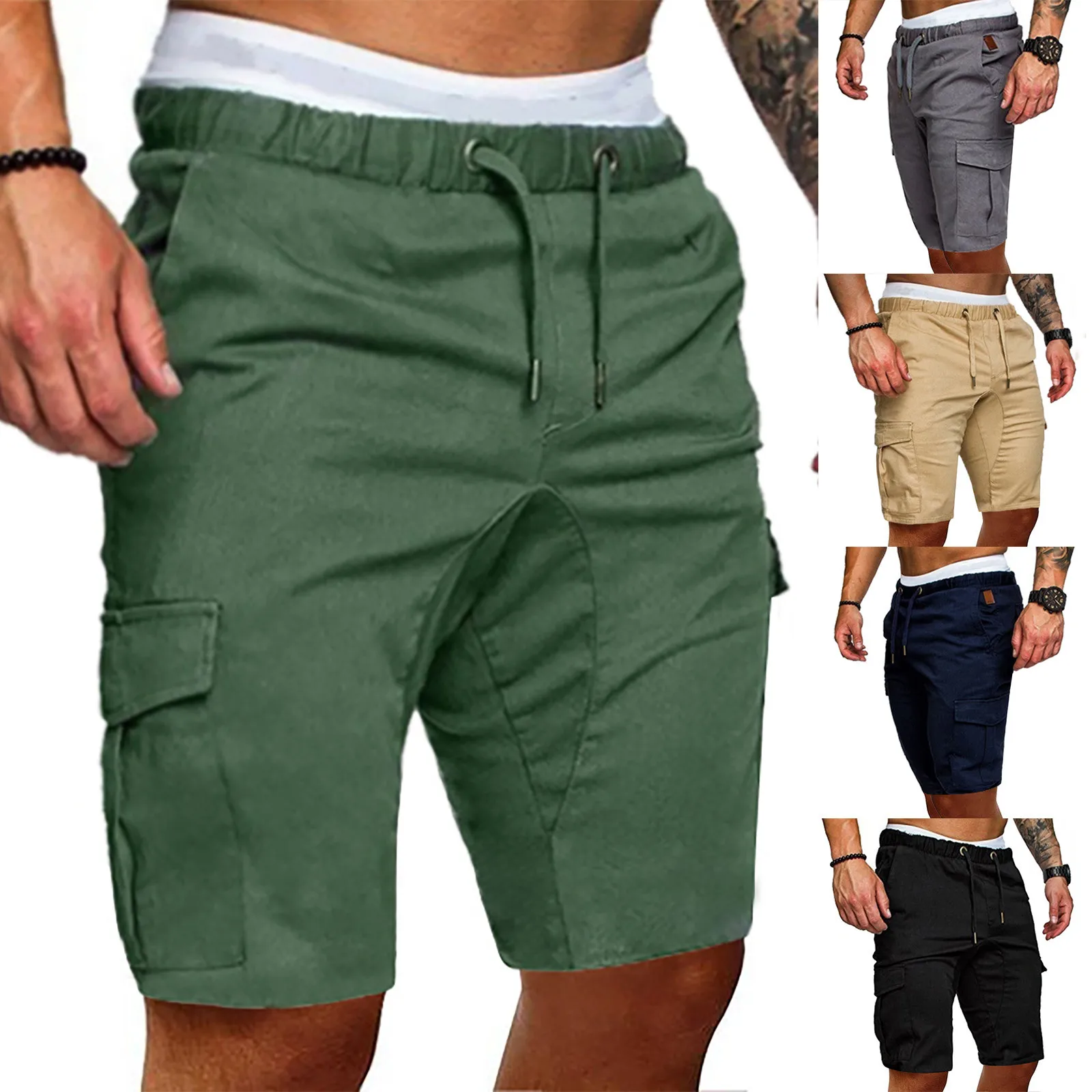 Summer New Men's Overalls Straight Casual Cargo Shorts Men's Multi-pocket Loose Five-point Shorts Male Outdoors Sports Shorts
Summer New Men's Overalls Straight Casual Cargo Shorts Men's Multi-pocket Loose Five-point Shorts Male Outdoors Sports Shorts