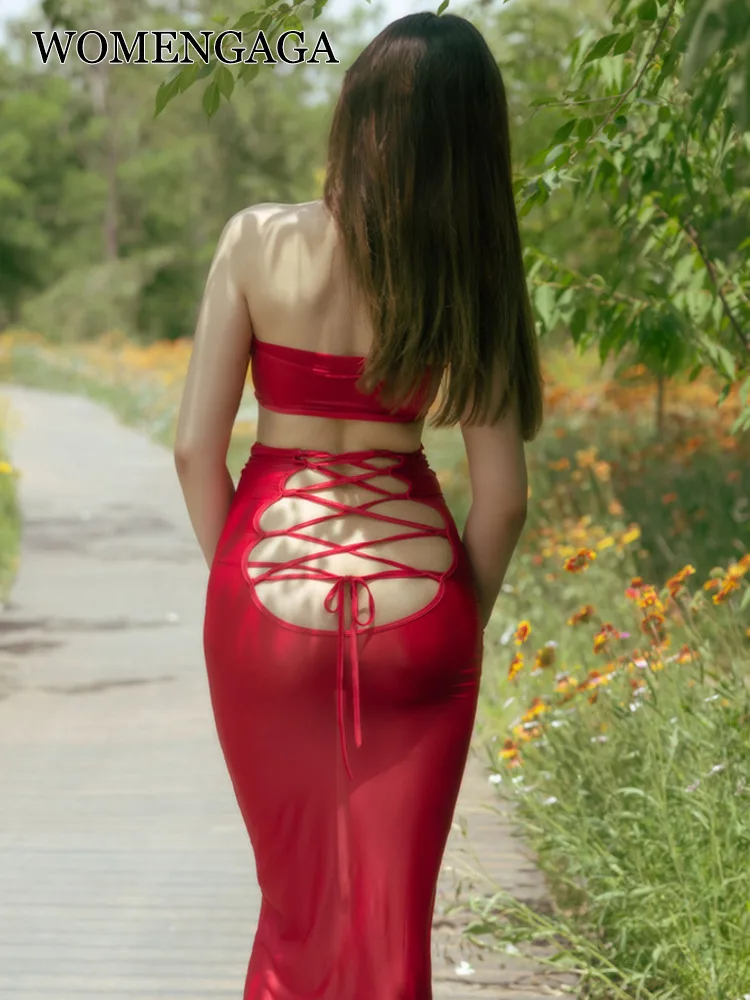 WOMENGAGA Skinny Slim Bandage Backless Thin Mesh Maxi Dress Hot Sexy Korean Women Tops Korean Transparent Robe Babes F8TV
WOMENGAGA Skinny Slim Bandage Backless Thin Mesh Maxi Dress Hot Sexy Korean Women Tops Korean Transparent Robe Babes F8TV