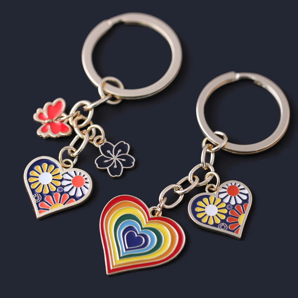 Love Heart Women Keychain Butterfly Flower Colorful Enamel Key Chain Car Accessory Bag Pendant Christmas Gift Jewelry
Love Heart Women Keychain Butterfly Flower Colorful Enamel Key Chain Car Accessory Bag Pendant Christmas Gift Jewelry