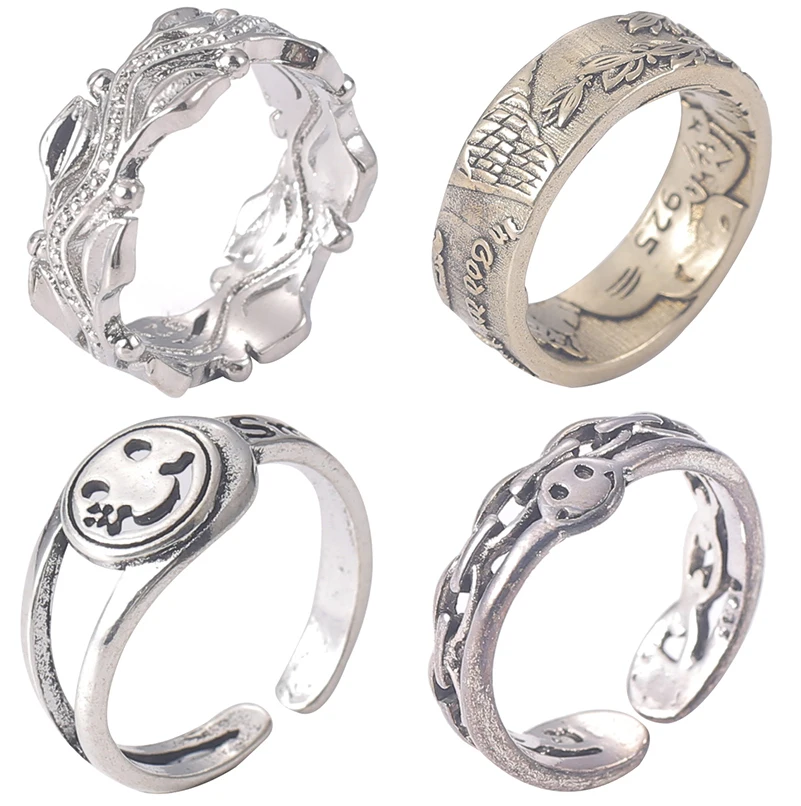 Hip Hop Punk Men Women Skull Dragon Eye Smile Wolf Lettering Eagle Alloy Rings For Vintage Metal Party Jewelry Gift Ring
Hip Hop Punk Men Women Skull Dragon Eye Smile Wolf Lettering Eagle Alloy Rings For Vintage Metal Party Jewelry Gift Ring