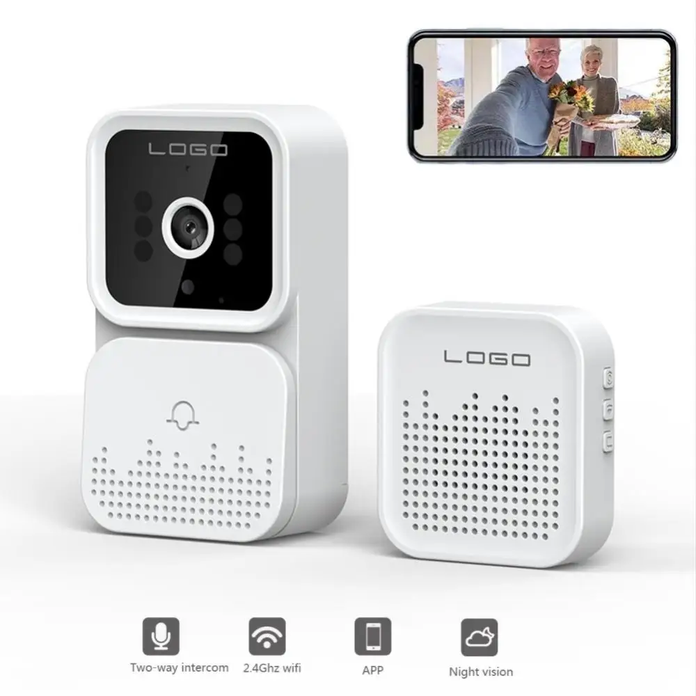 Wireless Doorbell WiFi Outdoor HD Camera Security Door Bell Night Vision Video Intercom Voice Change For Home Monitor Door Phone
Wireless Doorbell WiFi Outdoor HD Camera Security Door Bell Night Vision Video Intercom Voice Change For Home Monitor Door Phone