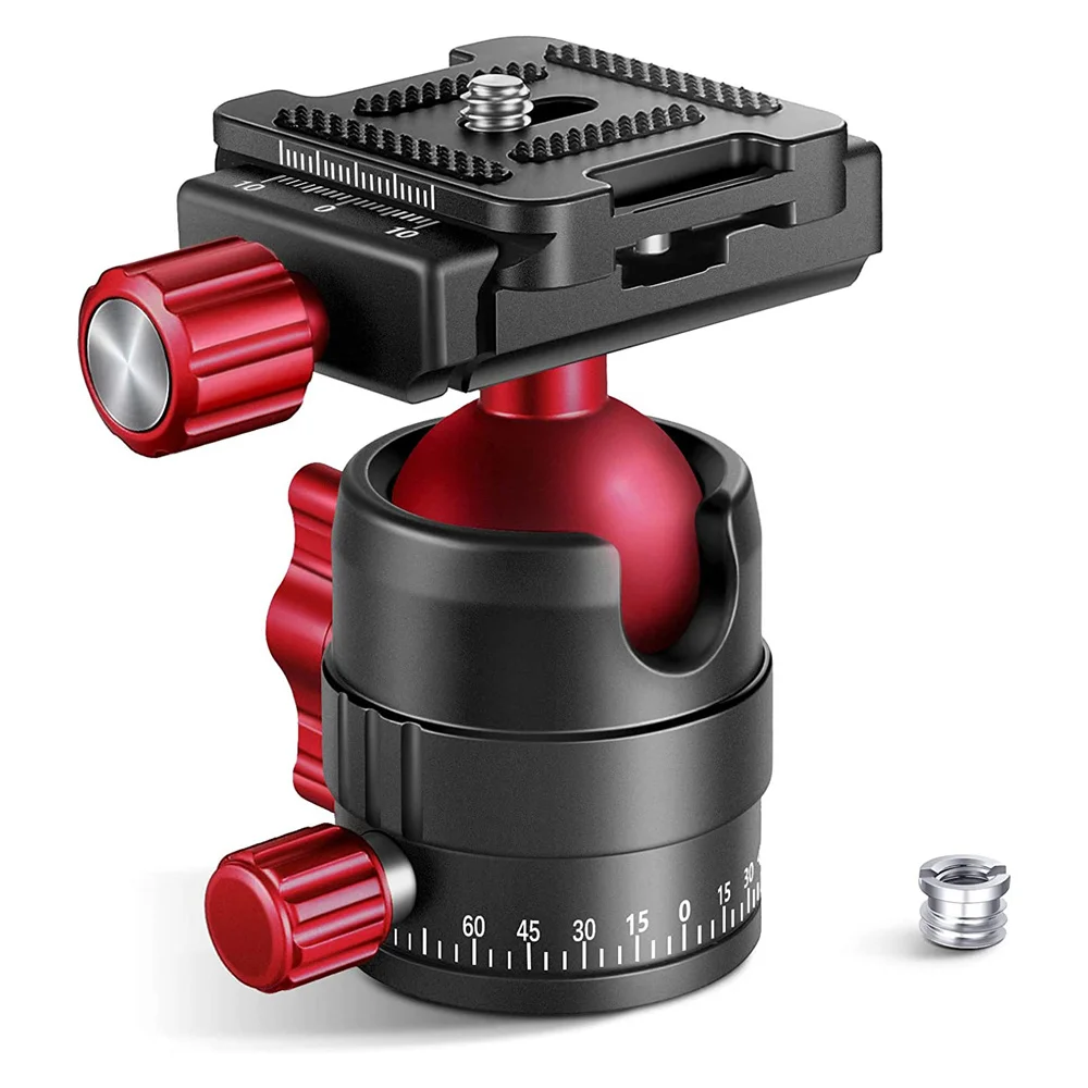 New 360 Rotating Metal Ballhead Tripod Ball Heads Quick Release Ballhead Mount for DSLR Accessories With Cold Shoe for LED Light
New 360 Rotating Metal Ballhead Tripod Ball Heads Quick Release Ballhead Mount for DSLR Accessories With Cold Shoe for LED Light