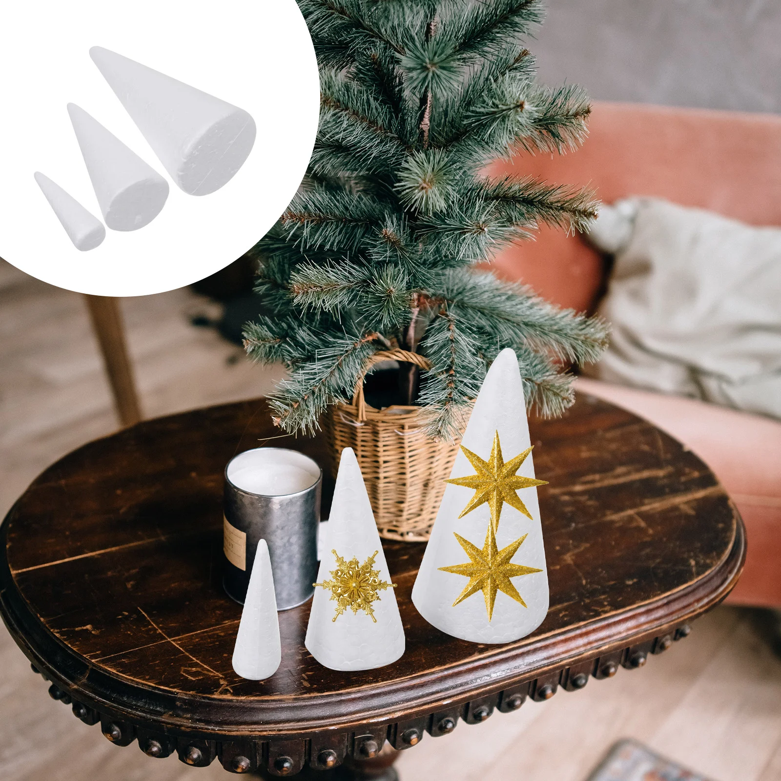 24 Pcs Christmas Tree Foam Craft Ornament DIY Kids Decor Accessories Decor Kids Decors White Material
24 Pcs Christmas Tree Foam Craft Ornament DIY Kids Decor Accessories Decor Kids Decors White Material