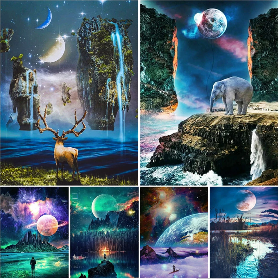 5D Diamond Mosaic Landscape Moon DIY Diamond Painting Rhinestone Embroidery Full Round Diamond Cross Stitch Kit Home Decor
5D Diamond Mosaic Landscape Moon DIY Diamond Painting Rhinestone Embroidery Full Round Diamond Cross Stitch Kit Home Decor