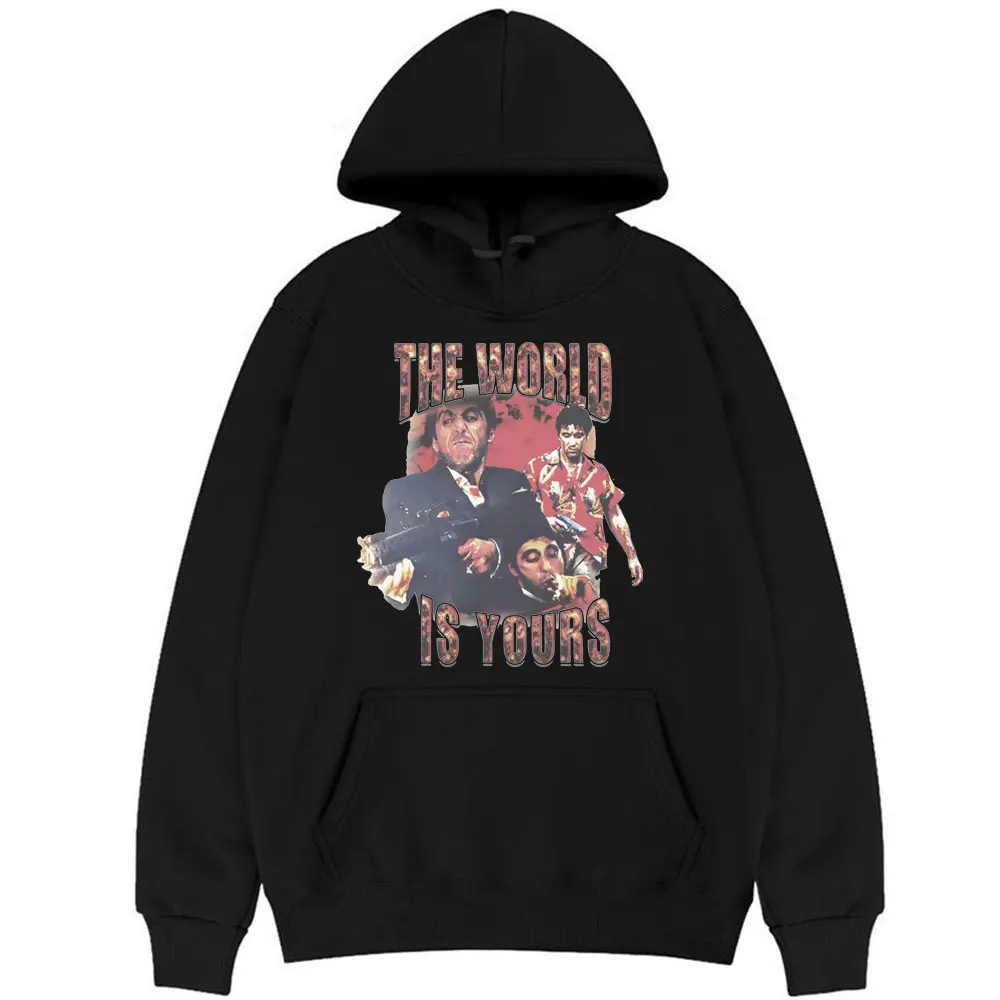 Autumn Winter Scarface Tony Montana Big Guns Little Friend Hoodie Man Pacino Gangster Movie Hoodies Man Woman Vintage Sweatshirt
Autumn Winter Scarface Tony Montana Big Guns Little Friend Hoodie Man Pacino Gangster Movie Hoodies Man Woman Vintage Sweatshirt