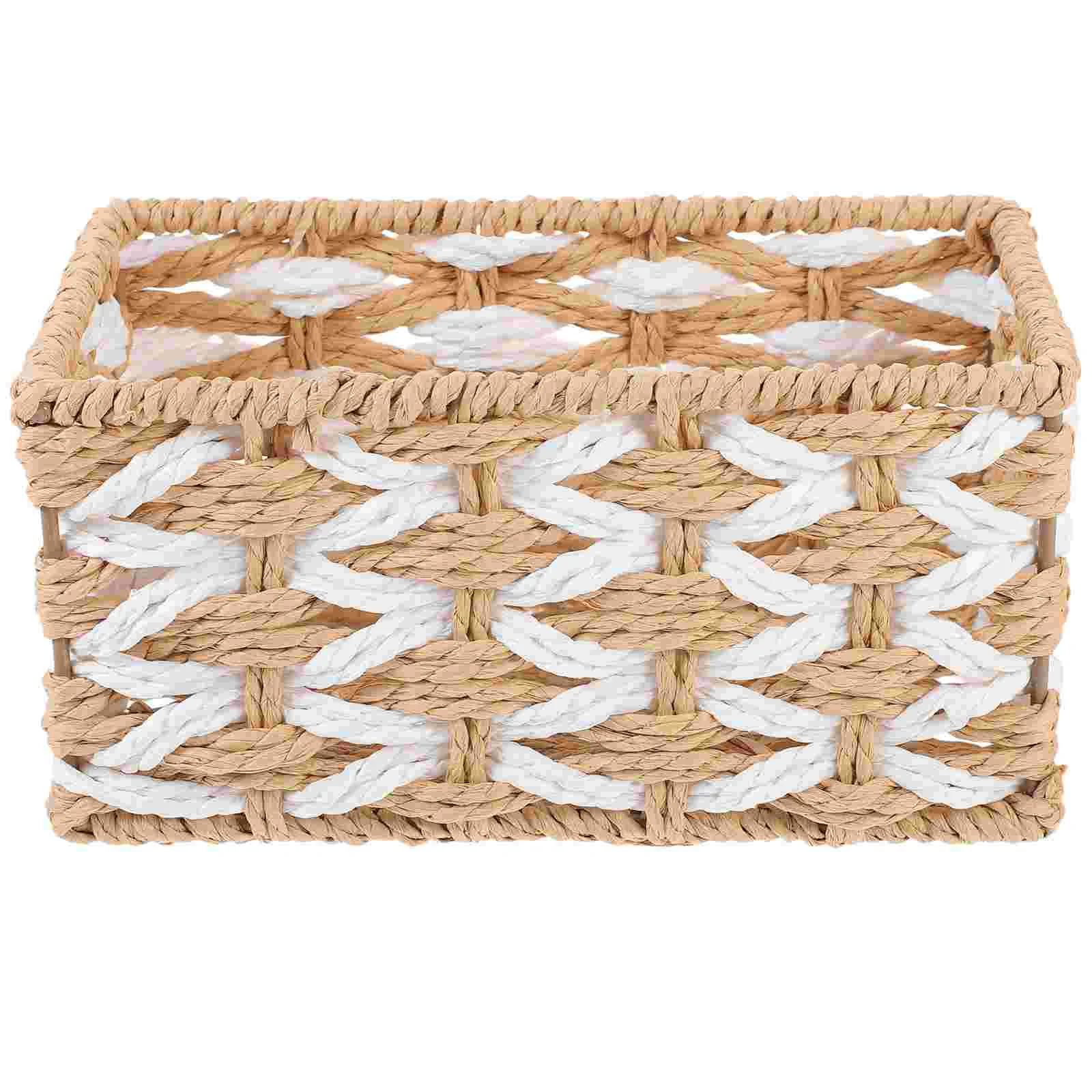 Straw Storage Basket Desktop Organizer Baskets Organizing Sundries Decorative Woven Trashcans
Straw Storage Basket Desktop Organizer Baskets Organizing Sundries Decorative Woven Trashcans