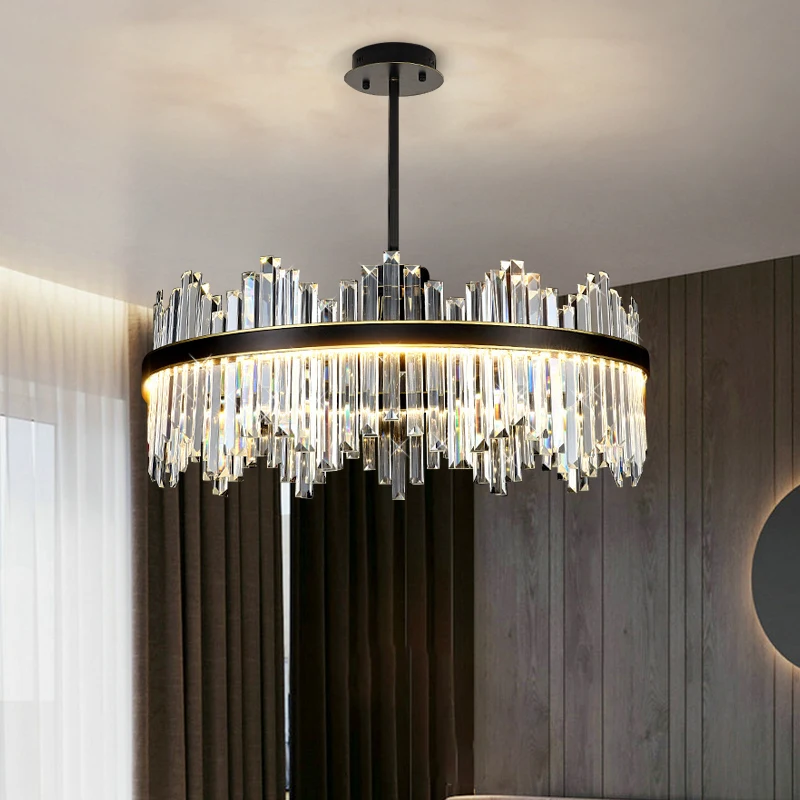 Modern LED chandelier living room ceiling chandelier bedroom ceiling lamp black crystal chandelier room decor light fixtures
Modern LED chandelier living room ceiling chandelier bedroom ceiling lamp black crystal chandelier room decor light fixtures