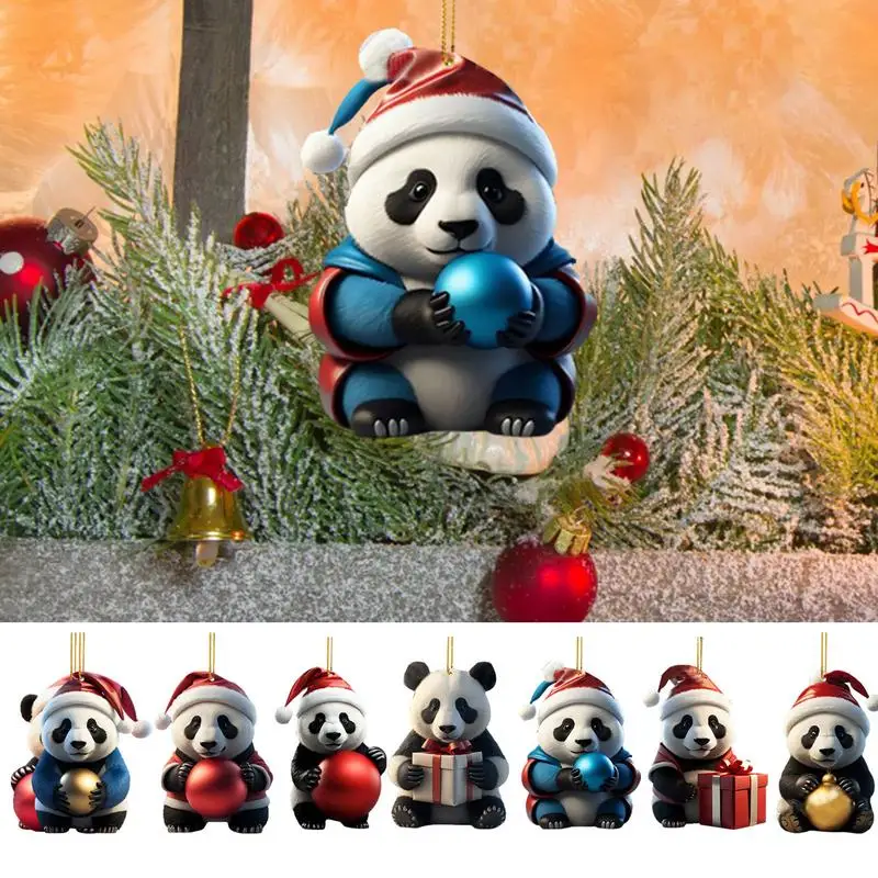 2D Acrylic Panda Pendant Christmas Tree Ornaments Car Pendant Keychain car Rearview Mirror Ornaments Christmas Tree Decor Gift
2D Acrylic Panda Pendant Christmas Tree Ornaments Car Pendant Keychain car Rearview Mirror Ornaments Christmas Tree Decor Gift