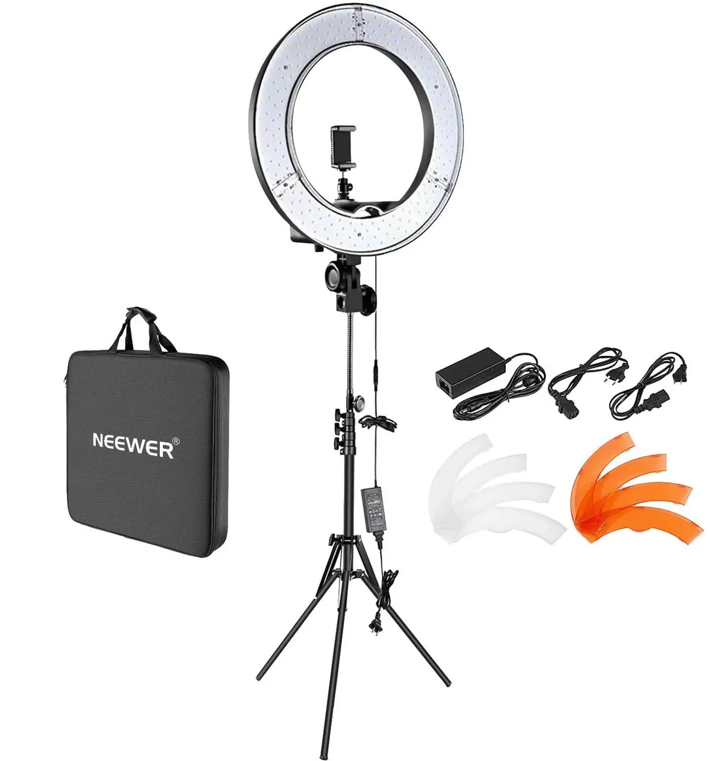 Neewer 18"/48cm LED Ring Light: Ringlight Makeup Selfie Light Ring for Photography YouTube Video Blogging Live Streaming
Neewer 18"/48cm LED Ring Light: Ringlight Makeup Selfie Light Ring for Photography YouTube Video Blogging Live Streaming