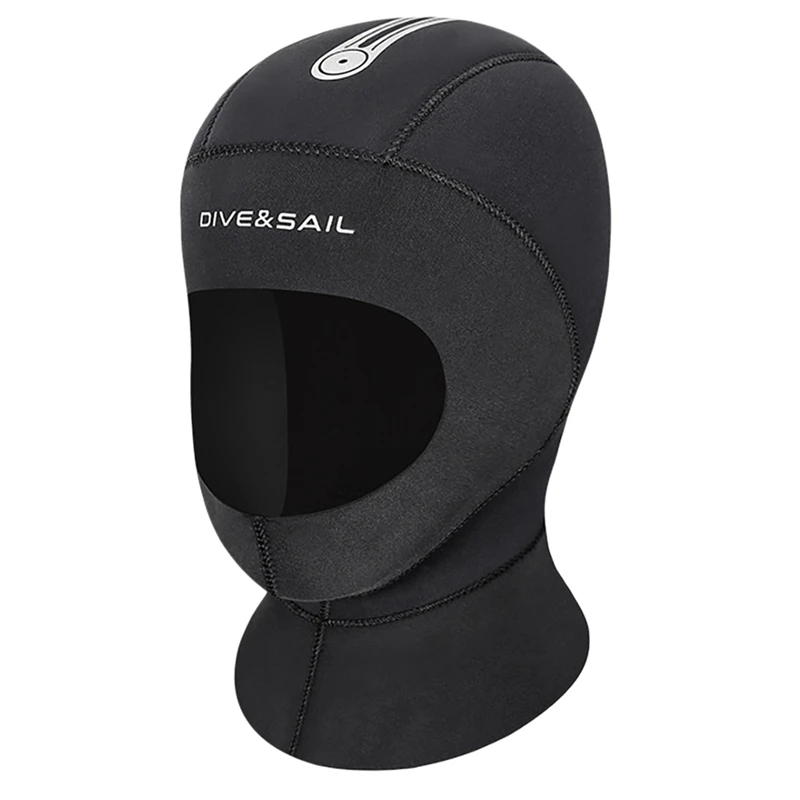 

DIVE&SAIL 5Mm Neoprene Diving Cap Professional Protective Swimming Cold Protection Raglan Wetsuit Hood Helmet Swimsuit