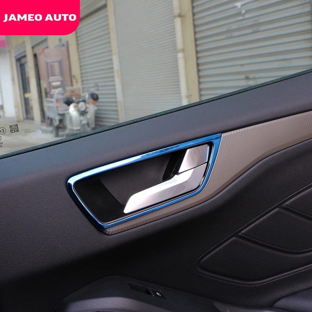 Jameo Auto 4Pcs/Set Stainless Steel Interior Handle Circle Inner Door Handle Decoration Trim Sticker for Ford Focus 2019 2020
Jameo Auto 4Pcs/Set Stainless Steel Interior Handle Circle Inner Door Handle Decoration Trim Sticker for Ford Focus 2019 2020