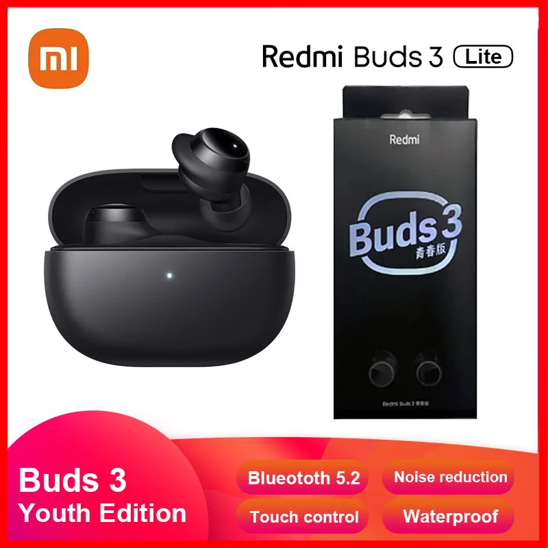 Xiaomi Redmi Buds 3 Lite TWS Wireless Bluetooth Earphone Mi Ture Wireless Earbuds Youth Edition Headset Touch Control HHeadphone
Xiaomi Redmi Buds 3 Lite TWS Wireless Bluetooth Earphone Mi Ture Wireless Earbuds Youth Edition Headset Touch Control HHeadphone