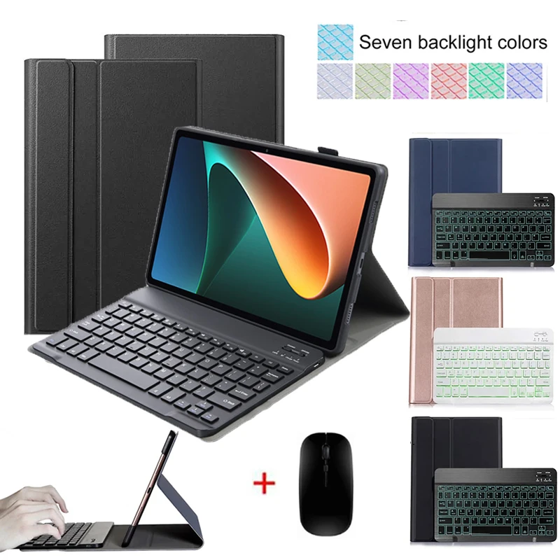 Чехол с клавиатурой и мышью для Xiaomi Mi Pad 5 Pro, 11 дюймов, кожаный чехол-подставка для планшета Xiaomi Pad 5, Bluetooth-клавиатура с подсветкой
Чехол с клавиатурой и мышью для Xiaomi Mi Pad 5 Pro, 11 дюймов, кожаный чехол-подставка для планшета Xiaomi Pad 5, Bluetooth-клавиатура с подсветкой
