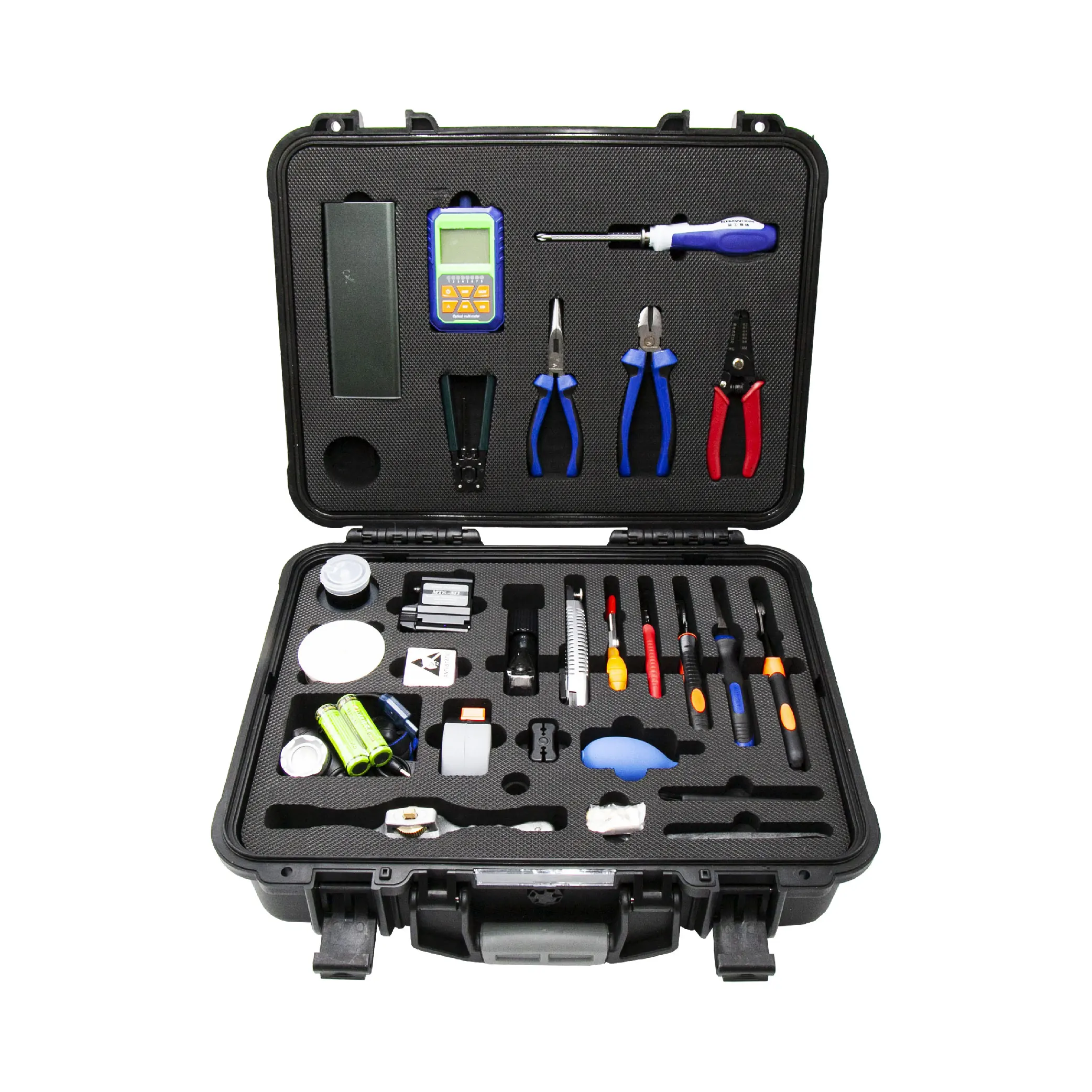 28 Piece Network Tool Kit Complete tool Box Set for Cable Line Installation with Crimper Pliers hand tools
28 Piece Network Tool Kit Complete tool Box Set for Cable Line Installation with Crimper Pliers hand tools