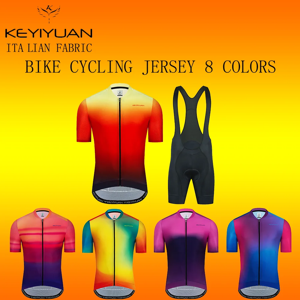 KEYIYUAN 2022 New Summer Short Sleeve Bike Clothing Men Mtb Cycling Jersey Set Road Bicycle Shirts Camisa De Ciclismo Masculina
KEYIYUAN 2022 New Summer Short Sleeve Bike Clothing Men Mtb Cycling Jersey Set Road Bicycle Shirts Camisa De Ciclismo Masculina