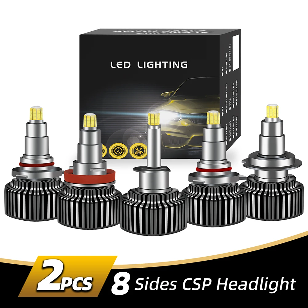 H1 H4 H7 9005 9006 9012 H11 Car Haedlight 8000lm/Pair Led Bulb 6500k Eight-sidedsided 360° High Brightness HiLo Beam Accessories
H1 H4 H7 9005 9006 9012 H11 Car Haedlight 8000lm/Pair Led Bulb 6500k Eight-sidedsided 360° High Brightness HiLo Beam Accessories