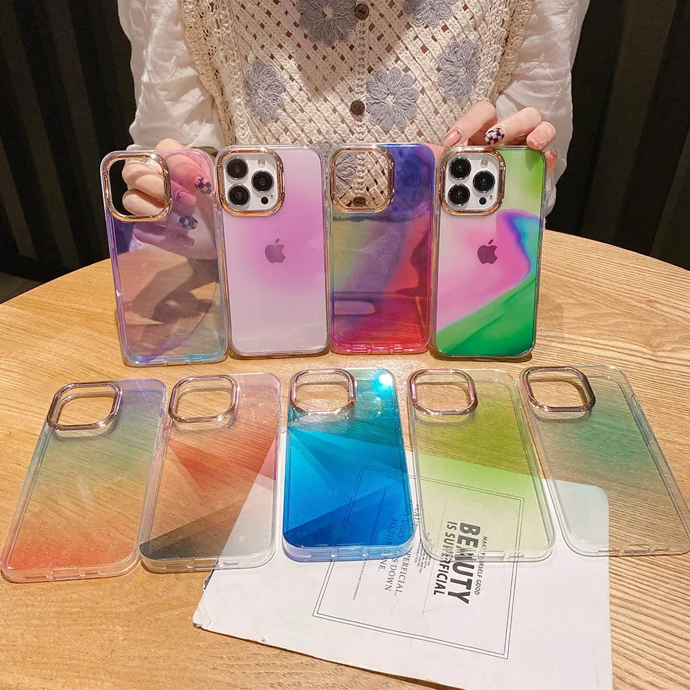 Electroplated Blooming Gradient Colors Case For iPhone 13 11 Pro Max 12 Pro XS Max X XR Soft Glitter Bling Phone Cover
Electroplated Blooming Gradient Colors Case For iPhone 13 11 Pro Max 12 Pro XS Max X XR Soft Glitter Bling Phone Cover