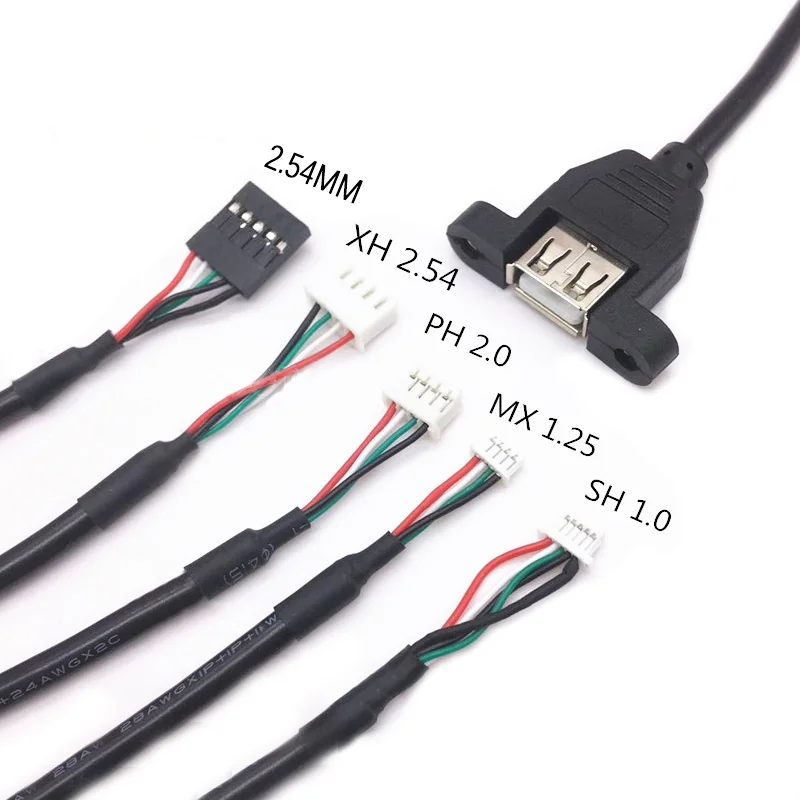 1Pcs 30CM Dupont 5Pin 2.54mm Female to USB Type A Female Adapter Motherboard Extender Cable with Screw Panel Mount Holes
1Pcs 30CM Dupont 5Pin 2.54mm Female to USB Type A Female Adapter Motherboard Extender Cable with Screw Panel Mount Holes