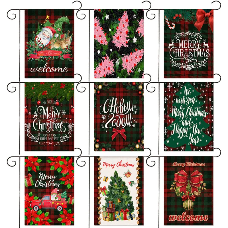 Creative Plaid Christmas Series Garden Flag Christmas Elements Letter Print Garden Decoration Banner 30*45cm(11.81IN*17.71IN)
Creative Plaid Christmas Series Garden Flag Christmas Elements Letter Print Garden Decoration Banner 30*45cm(11.81IN*17.71IN)