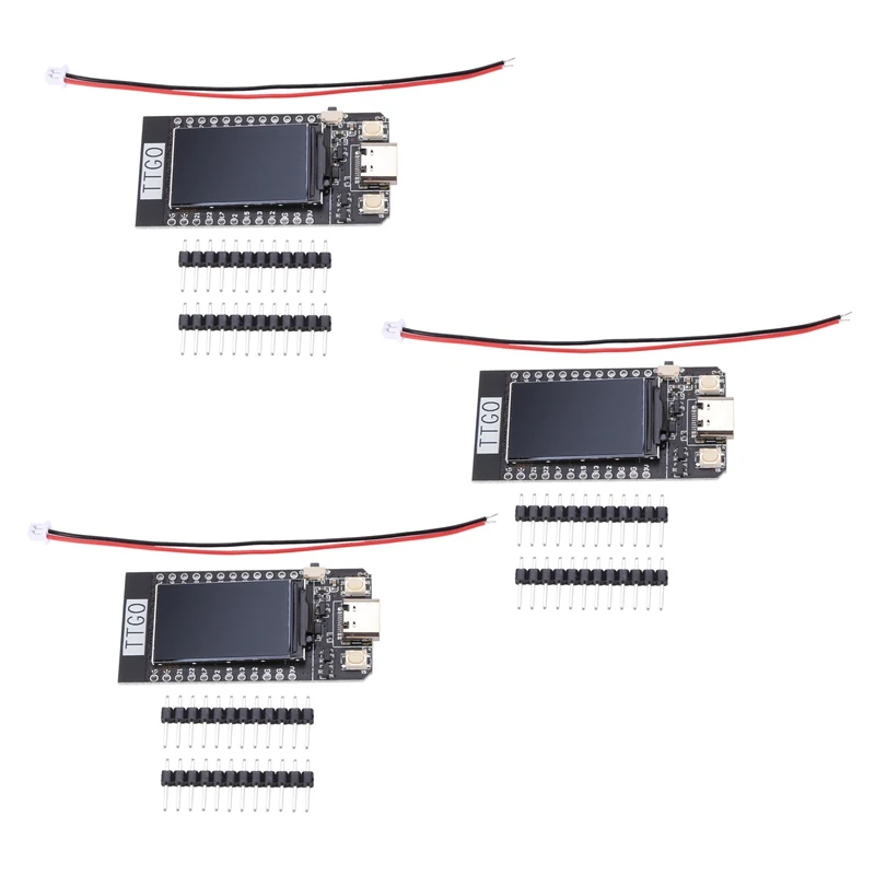3X Ttgo T-Display Esp32 Wifi And Bluetooth Module Development Board For Arduino 1.14 Inch Lcd 
3X Ttgo T-Display Esp32 Wifi And Bluetooth Module Development Board For Arduino 1.14 Inch Lcd
