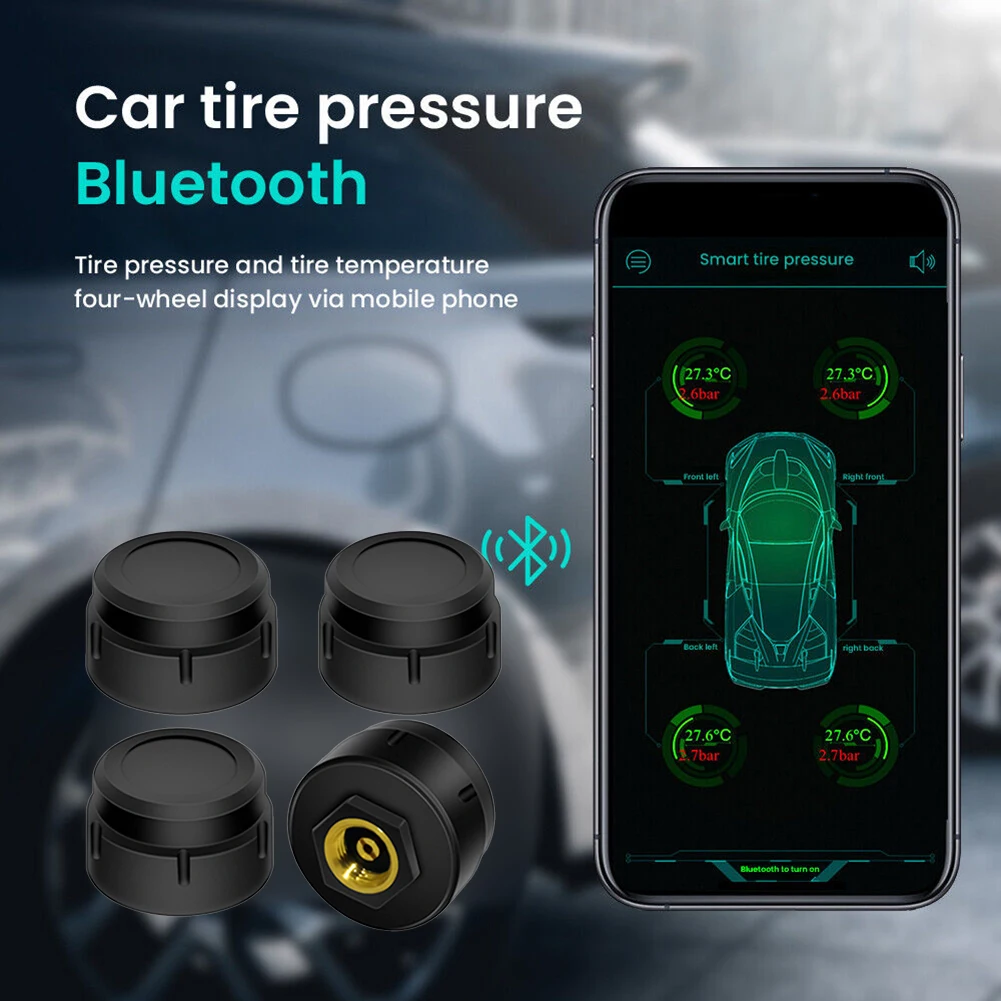 Motorcycle Tire Pressure Sensor Car TPMS Bluetooth-Compatible Tire Pressure Monitoring System Tyre External Sensors Android/IOS
Motorcycle Tire Pressure Sensor Car TPMS Bluetooth-Compatible Tire Pressure Monitoring System Tyre External Sensors Android/IOS
