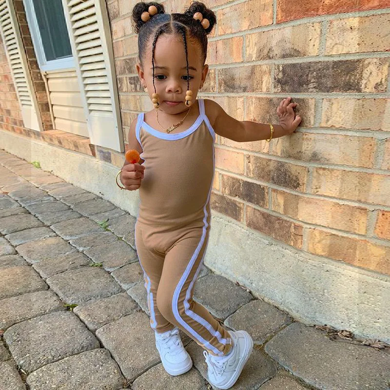 Baby Girls Clothes Infant Bodysuit Brown Color Round Neck Sleeveless Stripes Sling Suspender Jumpsuit Fashion Street Style Wear
Baby Girls Clothes Infant Bodysuit Brown Color Round Neck Sleeveless Stripes Sling Suspender Jumpsuit Fashion Street Style Wear
