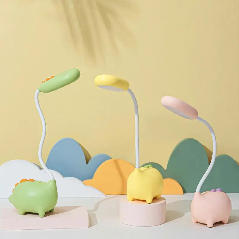 3 Colors USB Rechargeable Lamps Dinosaur Shape Desk Lamp 3 Level Brightness Led Night Light Dimmable Touch Switch Learning Lamp
3 Colors USB Rechargeable Lamps Dinosaur Shape Desk Lamp 3 Level Brightness Led Night Light Dimmable Touch Switch Learning Lamp