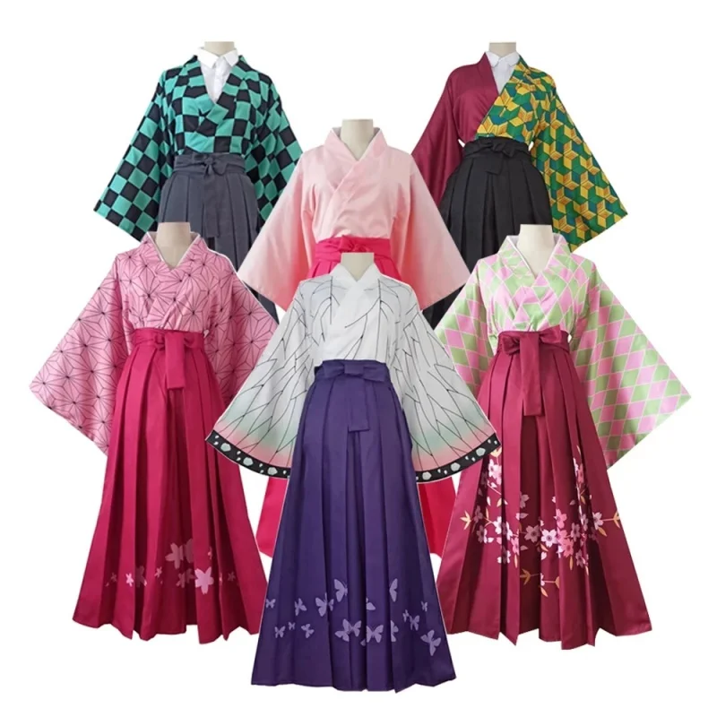 Fancy Adult Anime Demon Slayer Kimetsu No Yaiba Kimono Set Kamado Nezuko Kochou Shinobu Tomioka Giyuu Kanroji Mitsuri Costume 
Fancy Adult Anime Demon Slayer Kimetsu No Yaiba Kimono Set Kamado Nezuko Kochou Shinobu Tomioka Giyuu Kanroji Mitsuri Costume