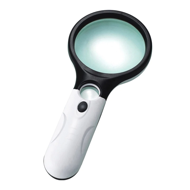 Handheld Lighted Magnifying Glasses 3X & 45X for Reading Coins Jewelry Gift
Handheld Lighted Magnifying Glasses 3X & 45X for Reading Coins Jewelry Gift