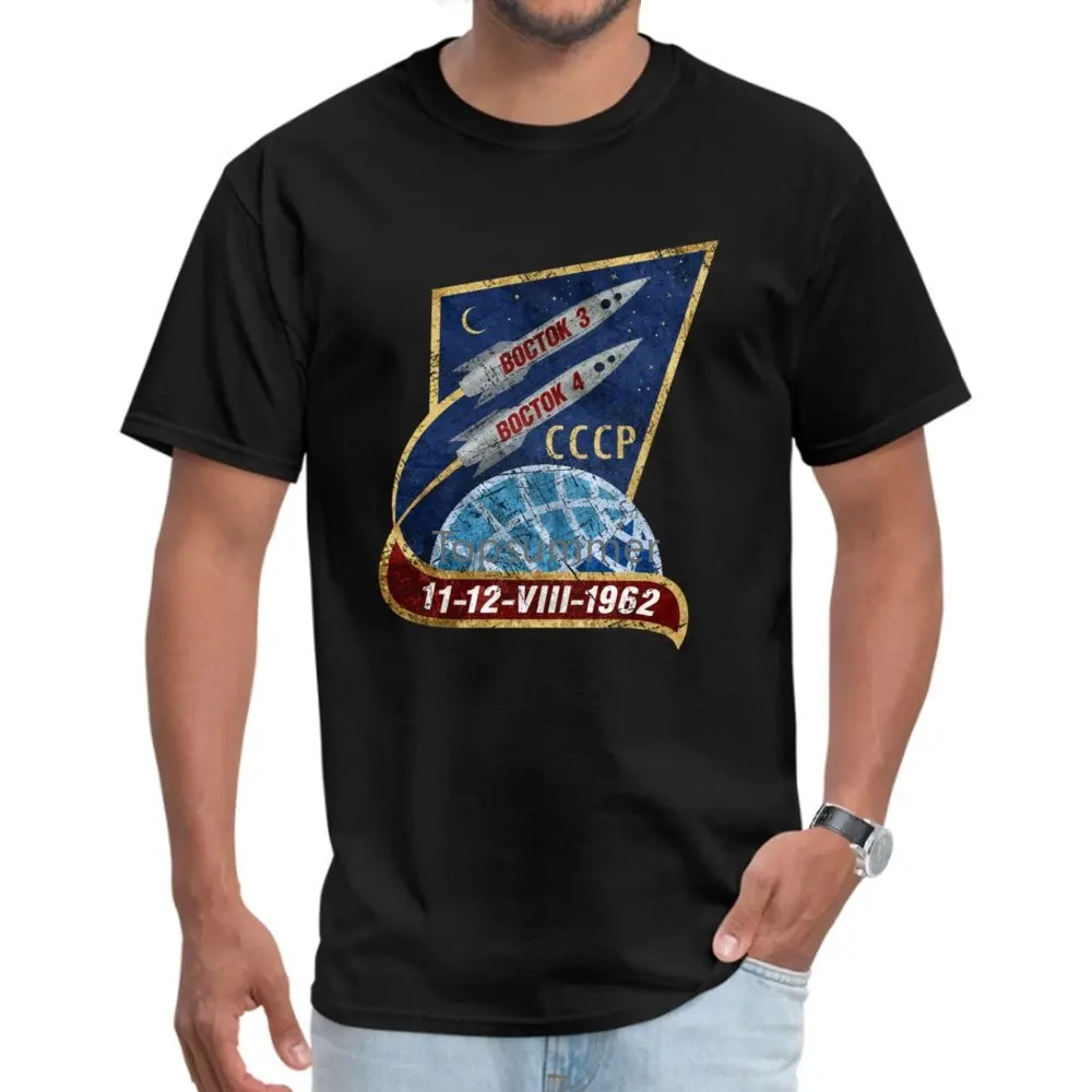

Retro Cccp Boctok Viii Tshirts Russia Soviet Union Ussr Space Shuttle Rocket Ship Men T Shirt Back To The Future Clothing Shirt