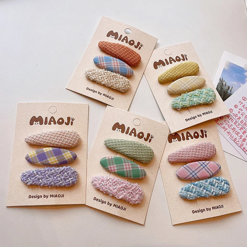 Autumn Winter 3PCS Set Plush Plaid Color Woolen Elliptic Snap Hair Clips Girl Cute Fairy Princess Hairpin Fashion Accessories
Autumn Winter 3PCS Set Plush Plaid Color Woolen Elliptic Snap Hair Clips Girl Cute Fairy Princess Hairpin Fashion Accessories