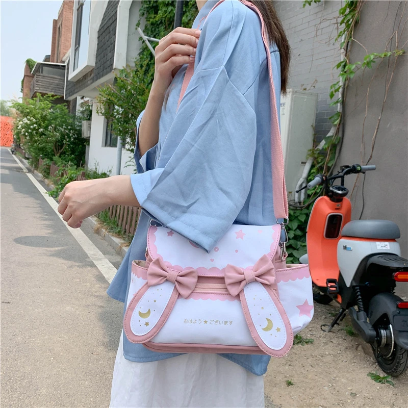 Lolita Bag Moon Star Printed Bow Tie Women Shoulder Bags Cross Body Cute Single Bags Daily Kawaii Sweet Fresh Cartoon Lady Bag
Lolita Bag Moon Star Printed Bow Tie Women Shoulder Bags Cross Body Cute Single Bags Daily Kawaii Sweet Fresh Cartoon Lady Bag