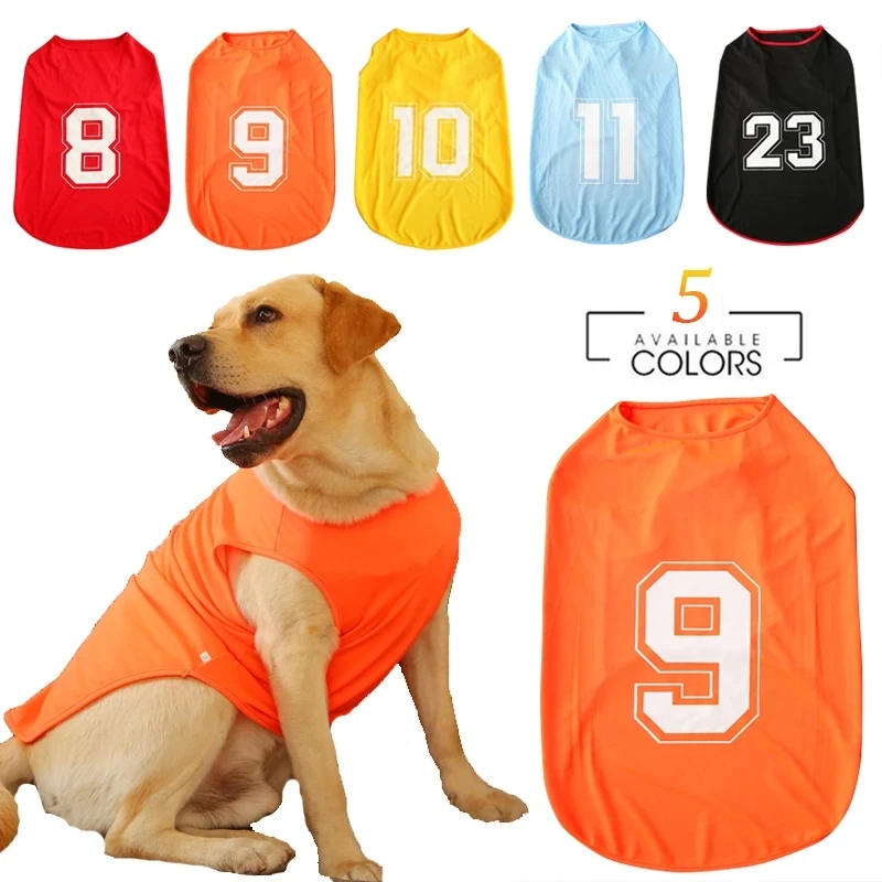 New Dogs Clothes Summer Breathable Pet Sport T-shirt Dog Hoodies Clothing Retriever Labrador Jersey Costume Coat Accessories
New Dogs Clothes Summer Breathable Pet Sport T-shirt Dog Hoodies Clothing Retriever Labrador Jersey Costume Coat Accessories