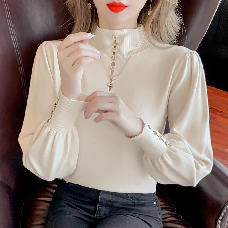 2022 Winter Knitwear Slim Bottoms Elastic Jumper Tops Soft Knit Autumn Knitted Turtleneck Pullover Sweaters for Women H107
2022 Winter Knitwear Slim Bottoms Elastic Jumper Tops Soft Knit Autumn Knitted Turtleneck Pullover Sweaters for Women H107